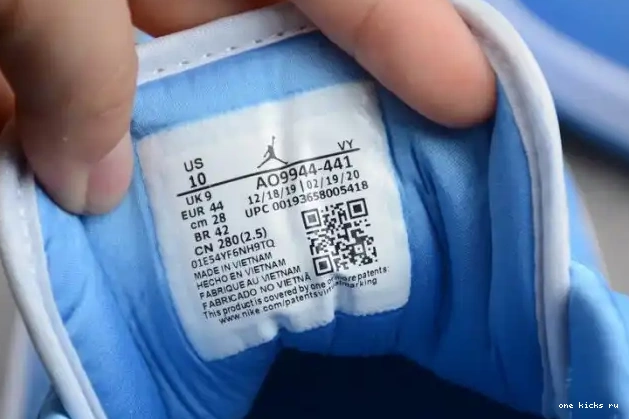 Rep Onekick Jordan AO9944-441 (W) 1 Air Low UNC 0419